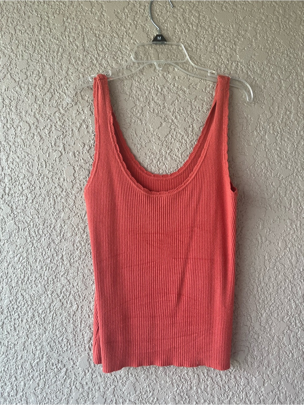 Never Worn~ Women's Ribbed Scoop Neck Tank Top - Burnt Orange